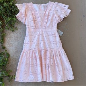Rachel Parcell pink eyelet dress